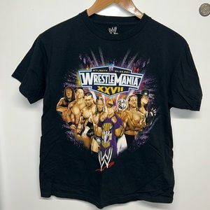 Wrestle Mania XXVII Black Short Sleeve T-shirt- 18-20